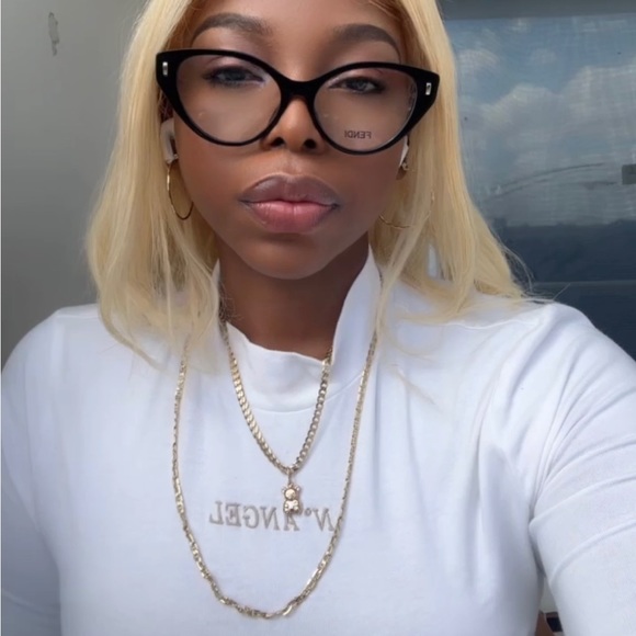 💯 - Authentic New Fendi Demo Cat Eye Ladies Eyeglasses FE50020I 001 53. - Picture 8 of 13